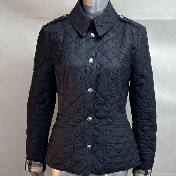 Authentic Burberry Brit Kencott Quilted Jacket in Dark Navy - Picture 4 of 15